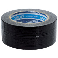 Draper 49432 - Draper 49432 - 33M x 50mm Black Duct Tape Roll