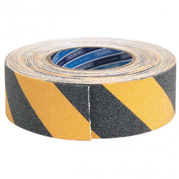 Draper 65440 - 18M x 50mm Black and Yellow Heavy Duty Safety Grip Tape Roll