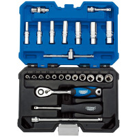 Draper Expert 16443 - Draper Expert 16443 - 1/4" Sq. Dr. Metric Socket Set (25 Piece)