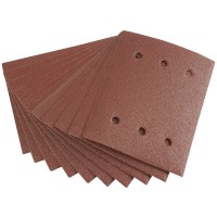 Draper 73524 - Draper 73524 - Ten 115 x 145mm 80 Grit Aluminium Oxide Sanding Sheets