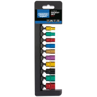 Draper Expert 50151 - Draper Expert 50151 - 1/4" Sq. Dr. Metric Coloured Socket Set (10 Piece)