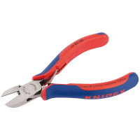 Draper 27724 - Draper 27724 - Knipex 130mm Bevelled Electronics Diagonal Cutters