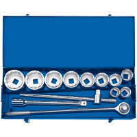 Draper 16441 - Draper 16441 - 1" Sq. Dr. Metric Socket Set in Metal case (13 Piece)