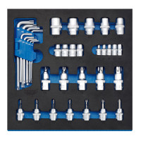 Draper Expert 63512 - Draper Expert 63512 - Screwdriver Insert Bits and Draper TX-STAR® Keys in 1/2 Drawer EVA Insert Tray (35 Piece)