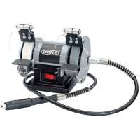 Draper 06498 - Draper 06498 - 75mm 50W 230V Mini Bench Grinder with Flexible Drive Shaft