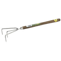 Draper 20643 - Draper 20643 - Stainless Steel Hand Cultivator with Intermediate Length Ash Handle