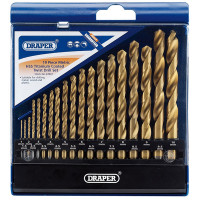 Draper 24907 - Draper 24907 - Metric HSS Titanium Coated Drill Set (19 Piece)