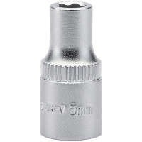 Draper Expert 09818 - Draper Expert 09818 - Expert 5.0mm 1/4" Square Drive Satin Chrome Hi-Torq® 6 Point Socket