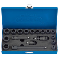Draper Expert 85189 - Draper Expert 85189 - 3/8" Square Drive Hi-Torq® Metric Impact Socket Set and Accessories (18 Piece)