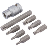 Draper Expert 83562 - Draper Expert 83562 - 1/2" Square Drive Draper TX-STAR® Bit Set (8 Piece)