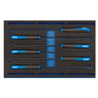 Draper Expert 63494 - Draper Expert 63494 - Long Reach Hook and Pick Set in 1/4 Drawer EVA Insert Tray (6 Piece)