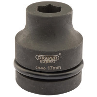 Draper Expert 05098 - Draper Expert 05098 - Expert 17mm 1" Square Drive Hi-Torq® 6 Point Impact Socket