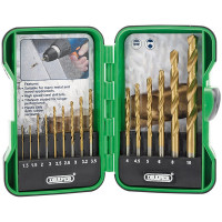 Draper 18549 - Draper 18549 - Metric Titanium Nitride Coated Hss Drill Bit Set (15 Piece)