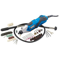 Draper 53111 - Draper 53111 - 135W 230V Multi-Tool Kit with Flexible Drive Shaft and 100 Piece Accessory Kit
