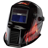 Draper 38392 - Draper 38392 - Solar Powered Auto-Varioshade Welding and Grinding Helmet-Flame