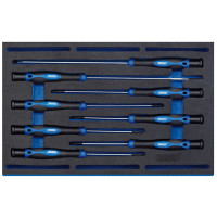 Draper Expert 63399 - Draper Expert 63399 - Extra Long Precision Screwdriver Set in 1/4 Drawer EVA Insert Tray (8 Piece)