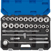 Draper Expert 16484 - Draper Expert 16484 - 3/4" Sq. Dr. Combined MM/AF Socket Set (26 Piece)