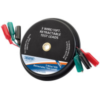 Draper Expert 64761 - Draper Expert 64761 - Expert 10ft 3 Wire Retractable Test Leads