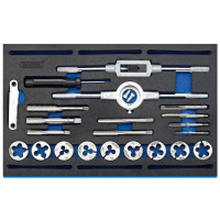 Draper Expert 63520 - Draper Expert 63520 - Combination Tap and Die Set - Metric and BSP in EVA Foam Insert Tray (22 Piece)