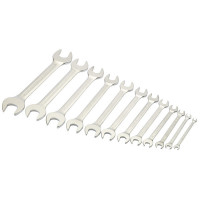 01276 - Long Metric Open End Spanner Set (12 piece)