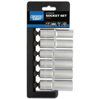 Draper Expert 50424 - Draper Expert 50424 - 1/2" Sq. Dr. Metric Deep Socket Set (6 Piece)