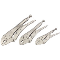 Draper 14040 - Draper 14040 - Curved Jaw Self Grip Pliers Set (3 Piece)