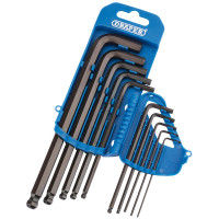 Draper 33716 - Draper 33716 - Imperial Hexagon and Ball End Hexagon Key Set (10 Piece)