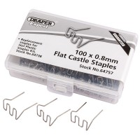 Draper 64757 - Draper 64757 - 0.8mm Flat Castle Staples (50)