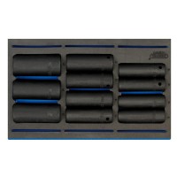 Draper Expert 63483 - Draper Expert 63483 - 1/2" Sq. Dr. Impact Socket Set in 1/4 Drawer EVA Insert Tray (11 Piece)