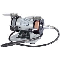 Draper 27628 - Draper 27628 - 75mm Mini Bench Grinder with Flexible Drive Shaft and Box of Accessories (170W)
