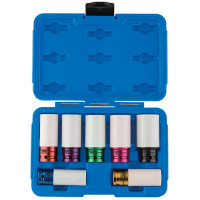 Draper Expert 82979 - Draper Expert 82979 - 1/2" Sq. Dr. Wheel Nut Sockets for Alloy Wheels (7 Piece)