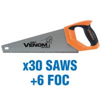 Draper 85568 - Draper 85568 - First Fix Draper Venom® Triple Ground Tool Box Saws (added value pack 30 saws + 6 foc)