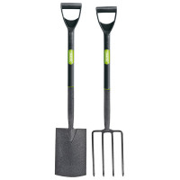 Draper 83971 - Draper 83971 - Carbon Steel Garden Fork and Spade Set