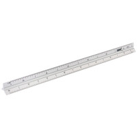 Draper 17686 - Draper 17686 - Aluminium Triangle Scale Rule (300mm)