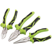 Draper 15387 - Draper 15387 - Soft Grip Pliers Set (Green) (3 piece)
