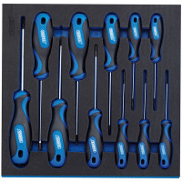 Draper Expert 63403 - Draper Expert 63403 - TX-STAR® Security Soft Grip Screwdriver Set in 1/2 Drawer EVA Insert Tray (11 Piece)