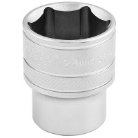 Draper Expert 16615 - Draper Expert 16615 - 1/2" Square Drive 6 Point Metric Socket (24mm)