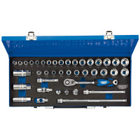Draper Expert 16472 - Draper Expert 16472 - 3/8" Sq. Dr. Combined MM/AF Socket Set in Metal Case (40 piece)