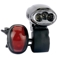 Draper 44348 - Draper 44348 - 3 LED Wind up Bicycle Light Set