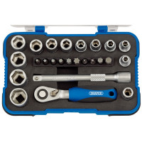 Draper 16354 - Draper 16354 - 1/4" Sq. Dr. Metric Socket Set (25 Piece)