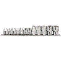 Draper Expert 34415 - Draper Expert 34415 - 1/4, 3/8, 1/2" Sq. Dr. Draper TX-STAR® Socket Set (14 P