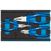 Draper Expert 63262 - Draper Expert 63262 - Heavy Duty Plier Set in 1/4 Drawer EVA Insert Tray (3 Piece)