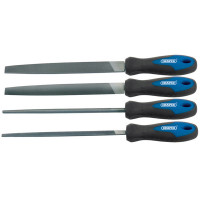 Draper 44962 - Draper 44962 - 200mm Soft Grip Engineers File Set (4 Piece)