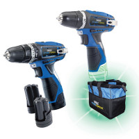 Draper 52031 - Draper 52031 - 10.8V Drill TW/Pack +3 Batteries and Bag- Draper Storm Force