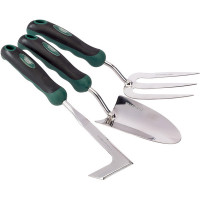 Draper Expert 27436 - Draper Expert 27436 - Stainless Steel Heavy Duty Soft Grip Fork, Trowel and Weeder Set (3 Piece)