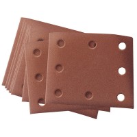 Draper 42626 - Draper 42626 - Ten 102 x 114mm Assorted Grit Aluminium Oxide Sanding Sheets