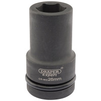 Draper Expert 05141 - Draper Expert 05141 - Expert 26mm 1" Square Drive Hi-Torq® 6 Point Deep Impact Socket