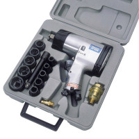 Draper 55360 - Draper 55360 - 1/2" Square Drive Heavy Duty Air Impact Wrench Kit (15 Piece)