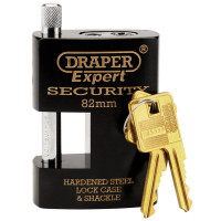 Draper Expert 64204 - Draper Expert 64204 - Expert 82mm Heavy Duty Close Shackle Padlock and 2 Keys