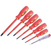 Draper 46540 - Draper 46540 - Fully Insulated Screwdriver Set with Mains Tester (7 Piece)